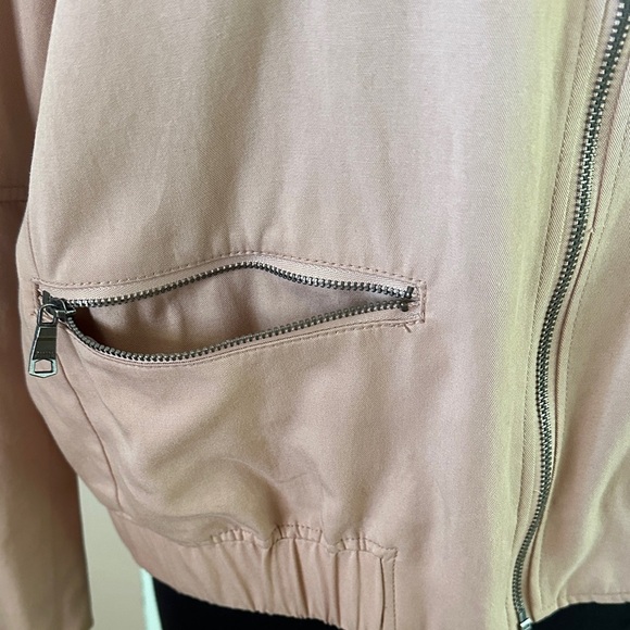 Banana Republic Bomber Jacket Women's size L Dusty Rose - Picture 4 of 9
